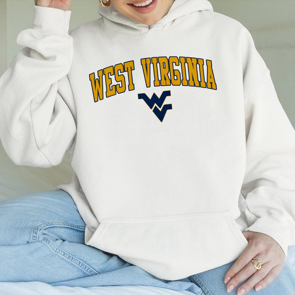 West Virginia University Hoodie | WVU Mountaineers Logo Graphic | Premium Cotton-Blend Sweatshirt | College Game Day Apparel 