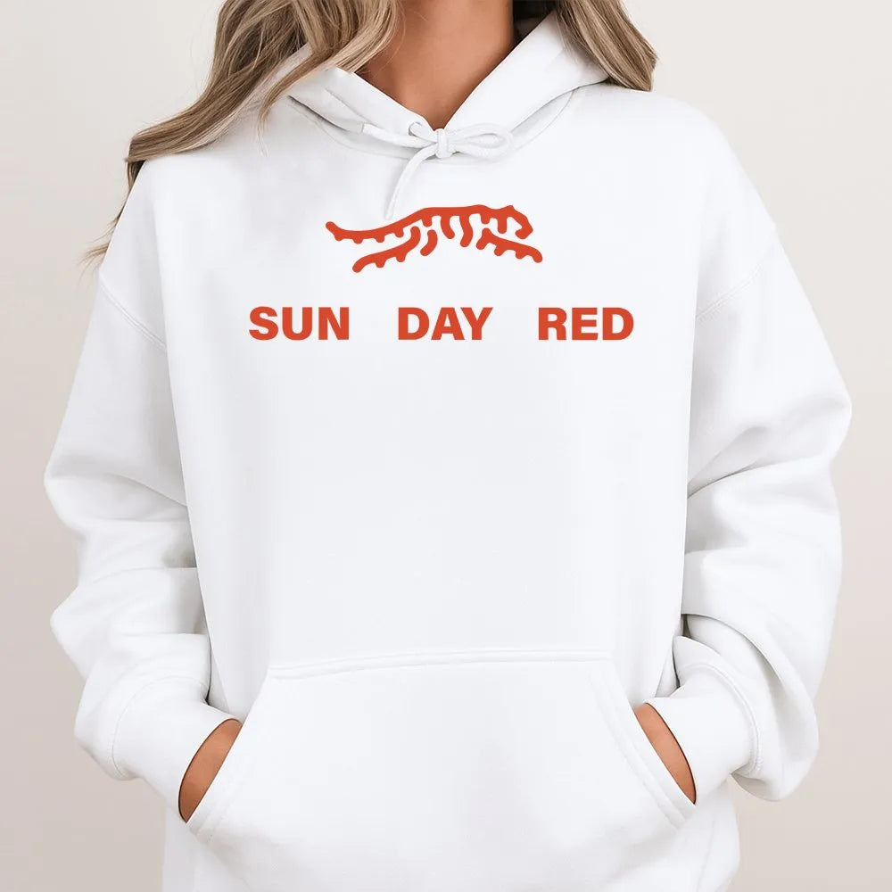 Sunday Red Tiger Hoodie | Retro Golf Graphic Design | Premium Cotton Blend | Unisex Streetwear Gift for Golf Lovers