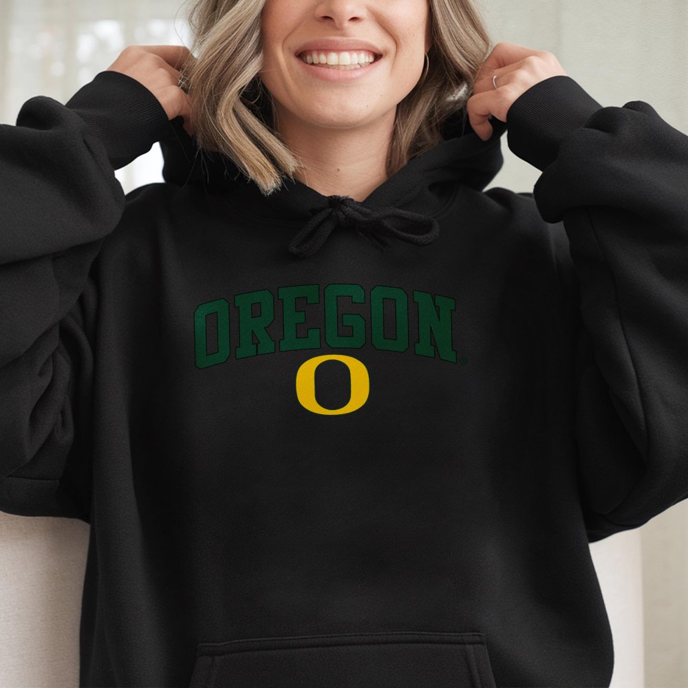 Oregon University Hoodie | Classic College Lettering & O Logo | Premium Cotton Blend | Gift For Ducks Fans & Students