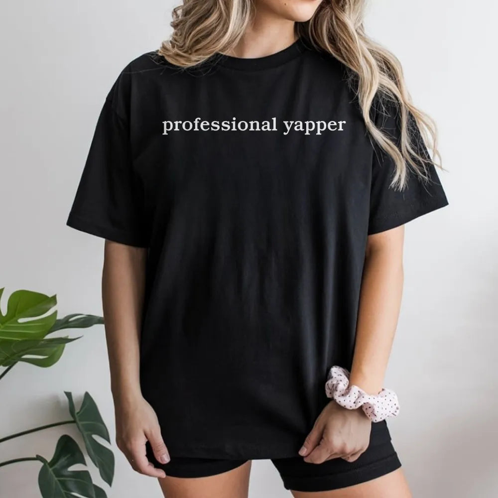 Professional Yapper Sweatshirt | Funny Sarcastic Humor Quote | Cozy Fleece Pullover | Gift for Talkative Friend