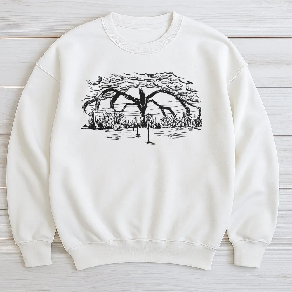 Mind Flayer Sweatshirt | Horror Sci-Fi Monster Graphic | Soft Cotton Blend Crewneck | Gift for Stranger Things Fan and Horror