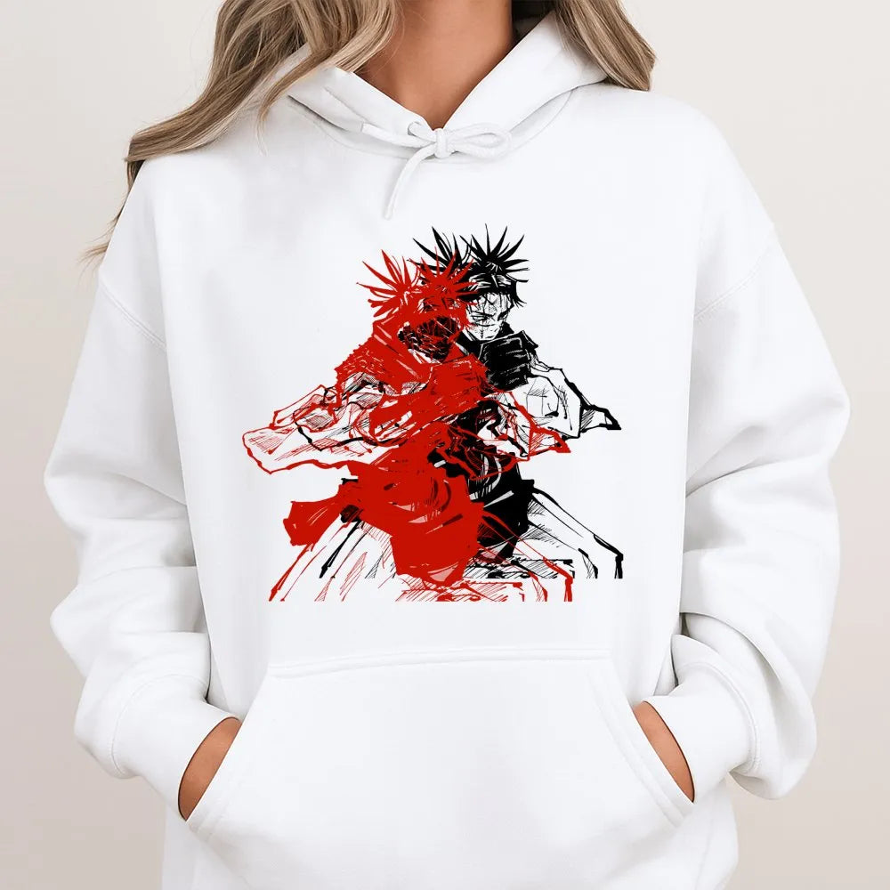 Anime Graphic Hoodie | Choso Blood Manipulation Design | Premium Cotton Blend | Gift for Jujutsu Kaisen Fans