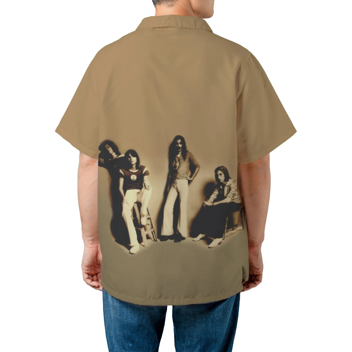 Frank Zappa Zoot Allures Hawaiian Shirt | Classic Rock Band Graphic Print | Woven Polyester Breathable Tee | Vintage Music Gi