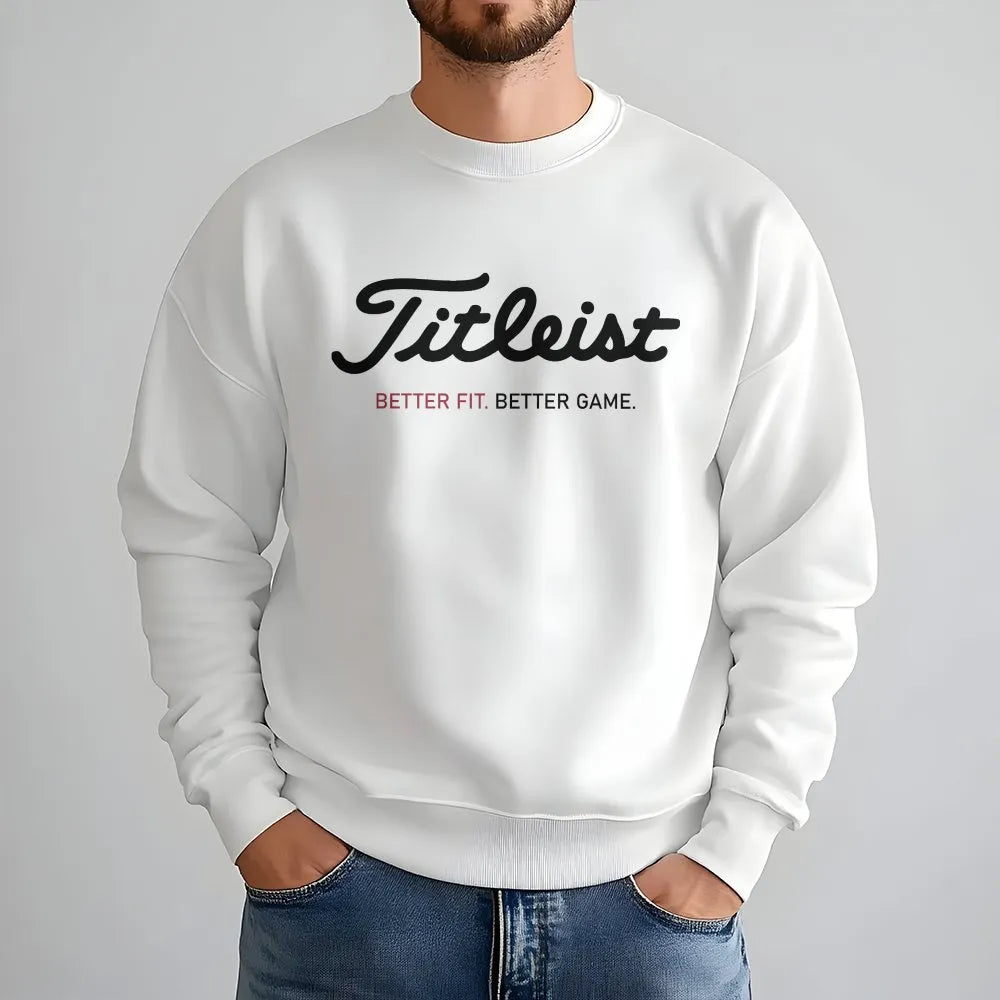Golf Sweatshirt | Better Fit Better Game Print | Premium Cotton Blend Crewneck | Gift For Golfers & Sports Enthusiasts