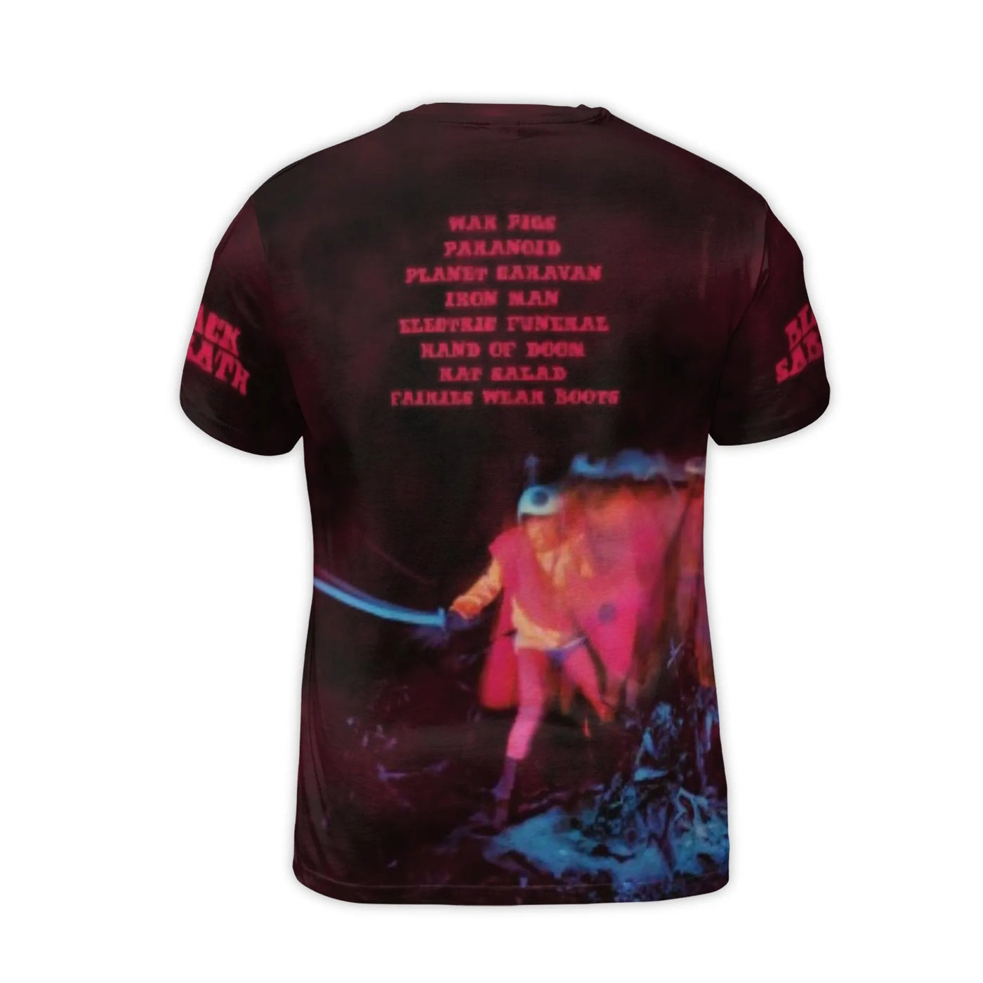 Black Sabbath Paranoid T-Shirt | Classic Heavy Metal Album Art & Tracklist | Premium Jersey 3D Print | Unisex Gift for Rock M