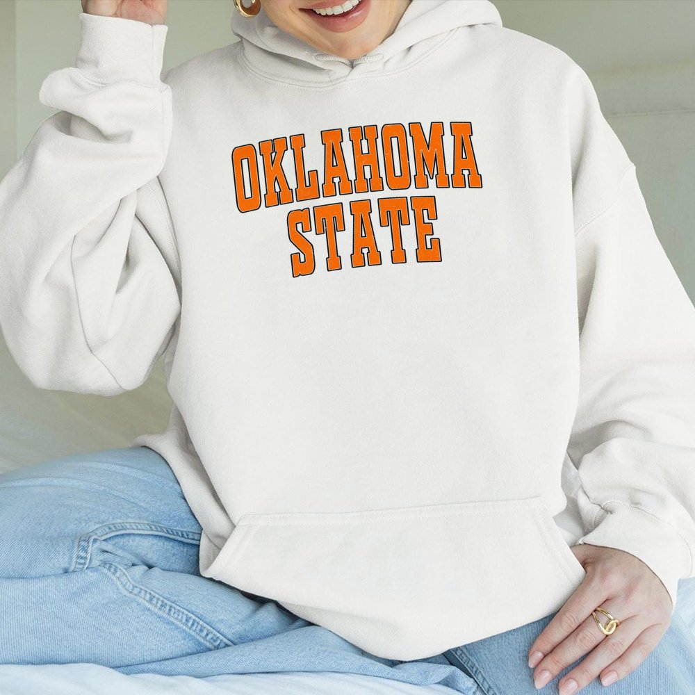 Oklahoma State Hoodie | Collegiate Retro Arch Graphic Sweatshirt | Cotton-Polyester Blend | Premium Gift for Students Alumni 