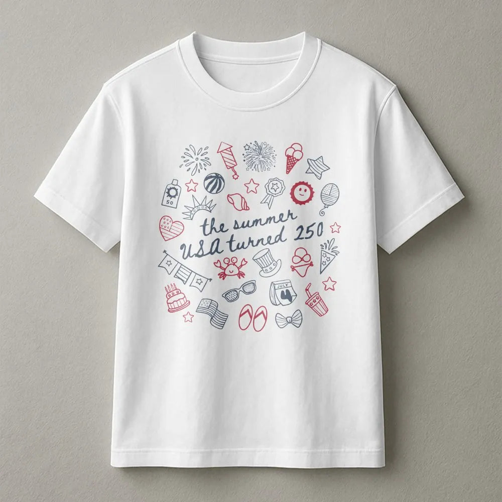 America 250th Anniversary Sweatshirt | The Summer USA Turned 250 Graphic | Ultra-Soft Cotton Blend | Commemorative Patriotic 