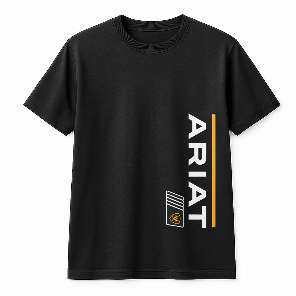 Ariat Graphic T-Shirt | Minimalist Western Logo Print | 100% Cotton Premium Tee | Unisex Casual Apparel for Ranchers and Outd