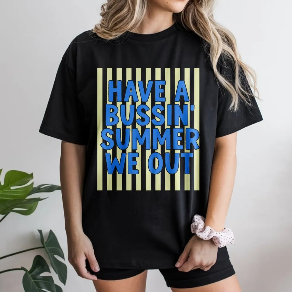 Bussin Summer Sweatshirt | Funny Last Day of School Quote | Soft Cotton Blend | End of Year Teacher & Student Gift
