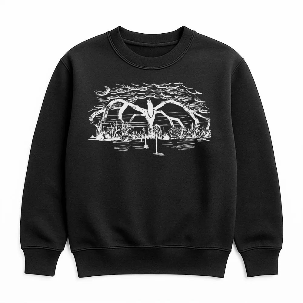 Mind Flayer Sweatshirt | Horror Sci-Fi Monster Graphic | Soft Cotton Blend Crewneck | Gift for Stranger Things Fan and Horror