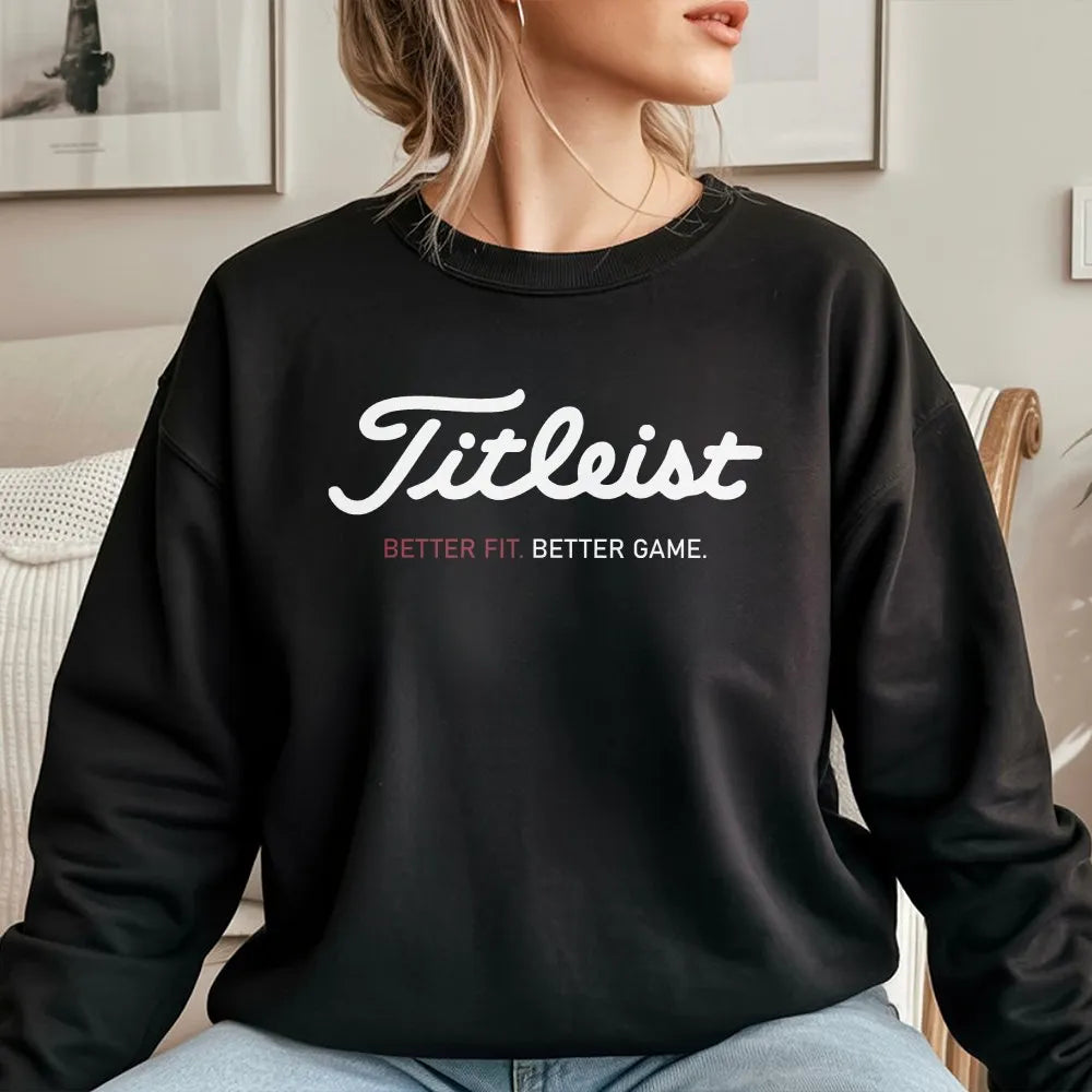 Golf Sweatshirt | Better Fit Better Game Print | Premium Cotton Blend Crewneck | Gift For Golfers & Sports Enthusiasts