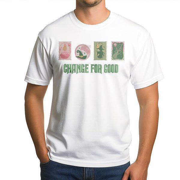 Musical Theatre T-Shirt | Whimsical Stamp Design Print | Soft Cotton Tee | Broadway Fan Gift & Theatre Kid Apparel