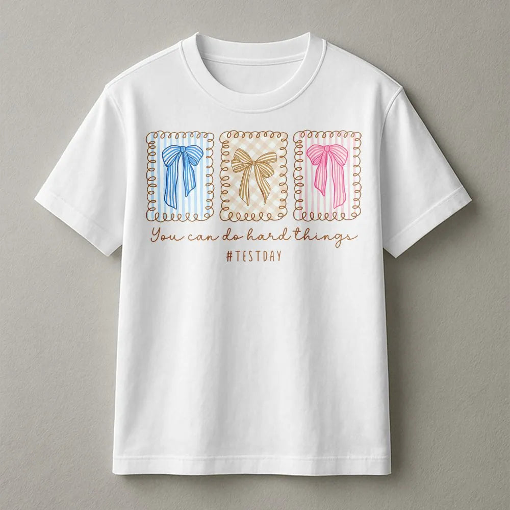 Teacher Test Day Sweatshirt | You Can Do Hard Things Quote | Soft Cotton Blend | Standardized Testing Teacher Appreciation Gi