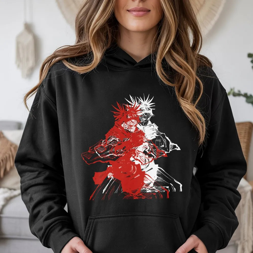 Anime Graphic Hoodie | Choso Blood Manipulation Design | Premium Cotton Blend | Gift for Jujutsu Kaisen Fans