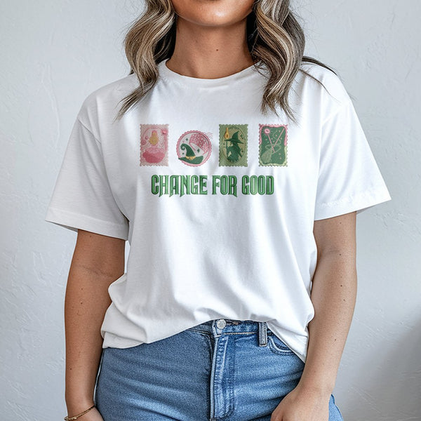 Musical Theatre T-Shirt | Whimsical Stamp Design Print | Soft Cotton Tee | Broadway Fan Gift & Theatre Kid Apparel