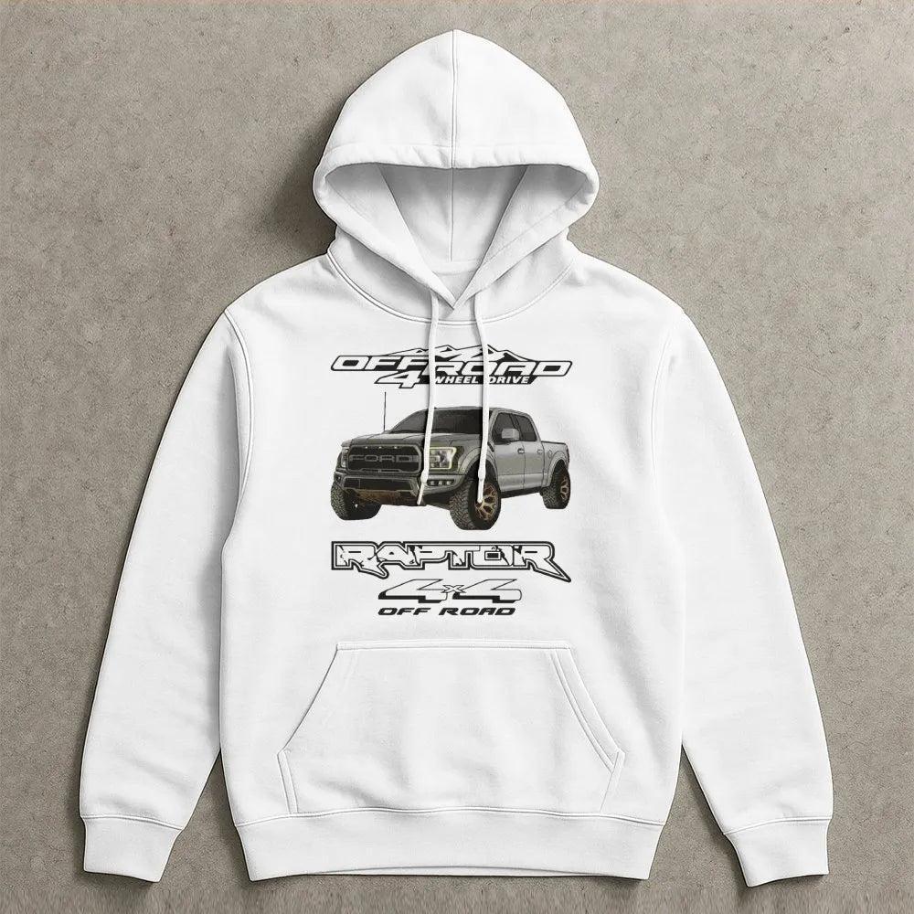 Off Road Truck Hoodie | 4x4 Pickup Graphic Print | Cotton Blend Premium Sweatshirt | Gift For Truck Enthusiasts Men Women