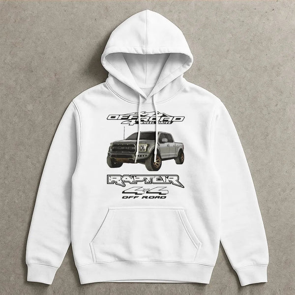 Off Road Truck Hoodie | 4x4 Pickup Graphic Print | Cotton Blend Premium Sweatshirt | Gift For Truck Enthusiasts Men Women