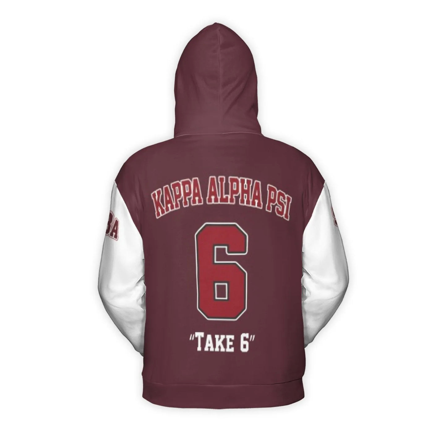 Kappa Alpha Psi 3D Hoodie | Take 6 Greek Letter Graphic | Premium Brushed Fleece Pullover | Fraternity Anniversary Gift For B