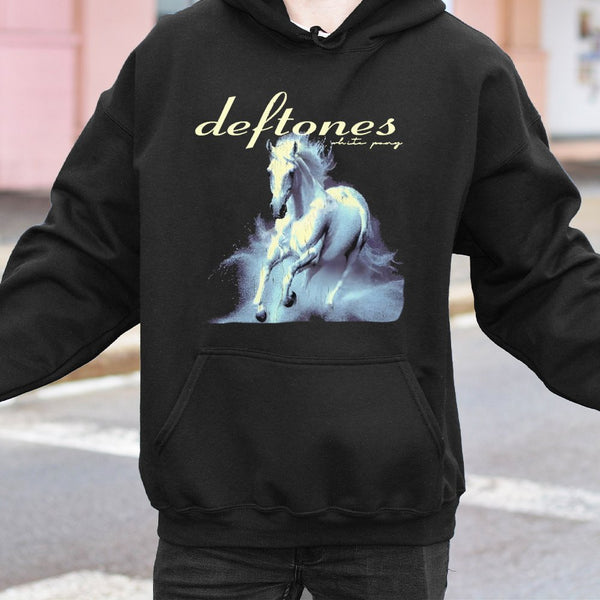 Deftones White Pony Hoodie | Retro Alternative Rock Band Graphic | Premium Cotton Blend | Unisex Oversized Music Merch Gift f