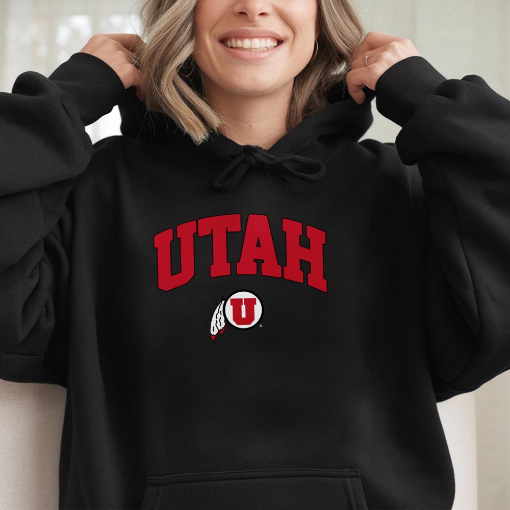 University Of Utah Hoodie | Team Logo Graphic Sweatshirt | Premium Cotton-Blend Fleece | College Fan Apparel Gift For Student