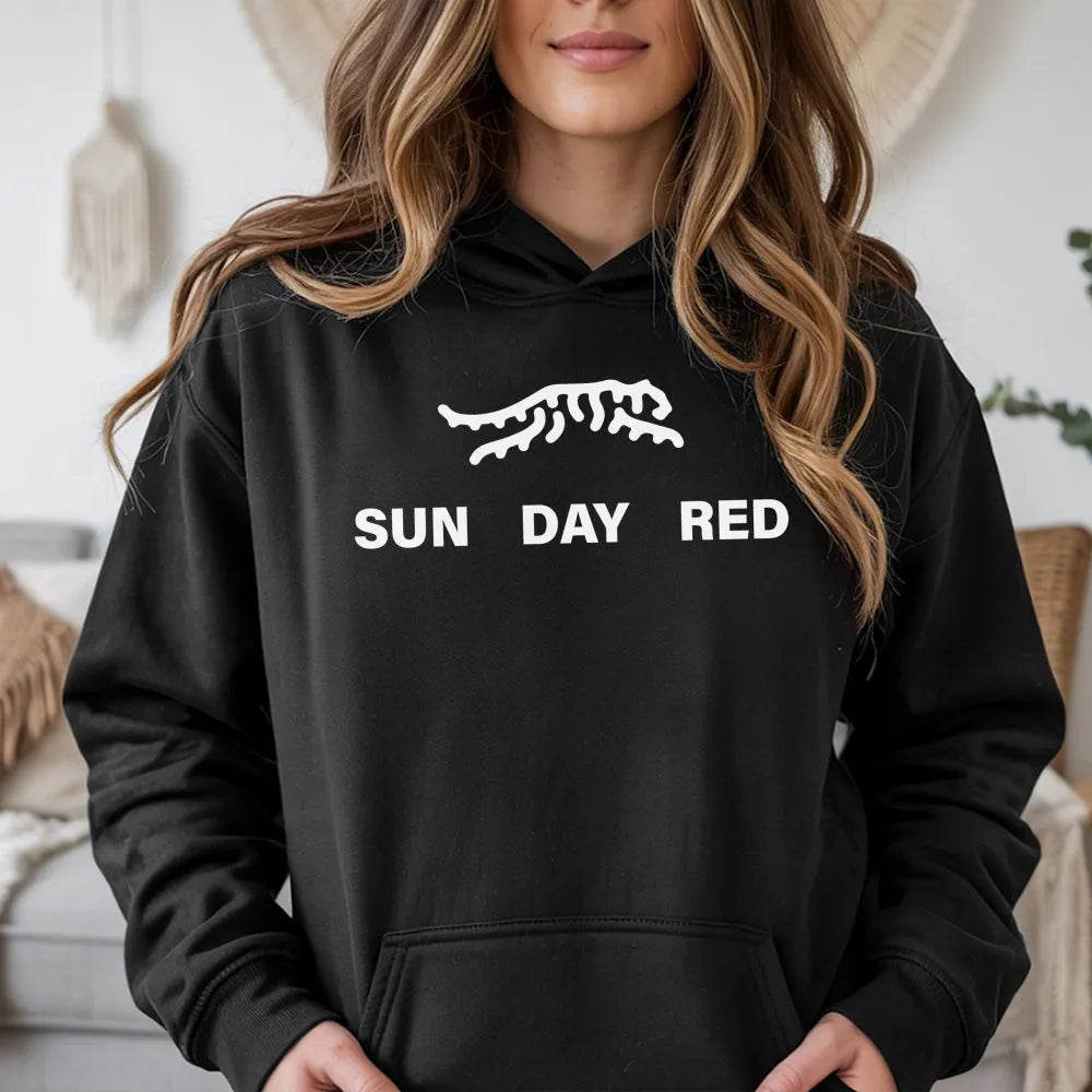 Sunday Red Tiger Hoodie | Retro Golf Graphic Design | Premium Cotton Blend | Unisex Streetwear Gift for Golf Lovers