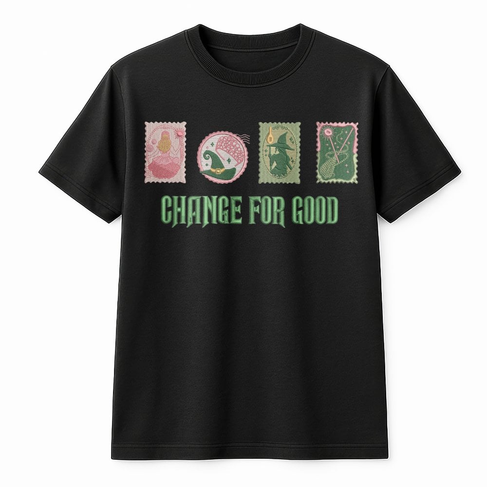 Musical Theatre T-Shirt | Whimsical Stamp Design Print | Soft Cotton Tee | Broadway Fan Gift & Theatre Kid Apparel