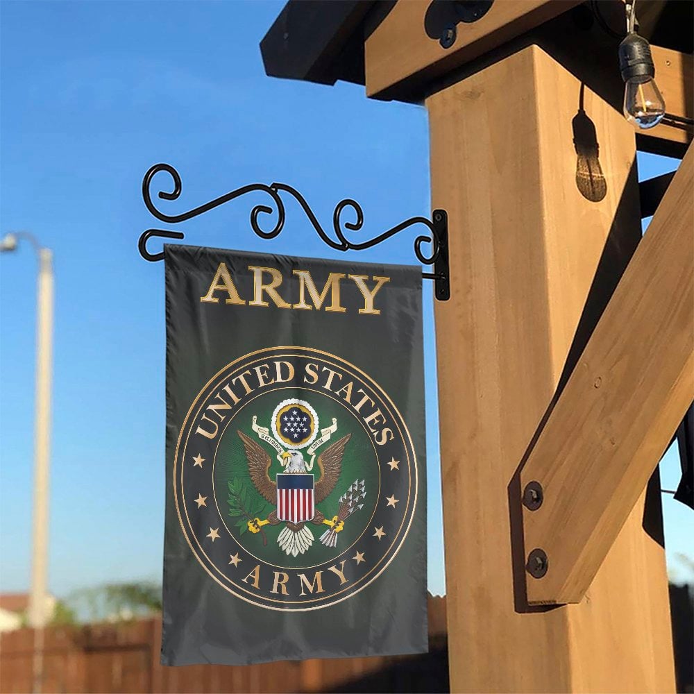 US Army Garden Flag | Double Sided US Army Seal | Weather-Resistant Fabric | Patriotic Gift for Veterans & Military Families